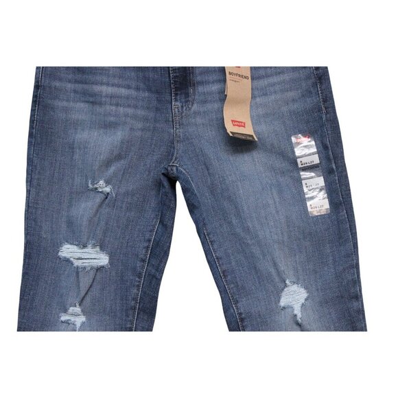 NWT Levi's Boyfriend Jeans Size 8 29 x 27 Mid Rise Denim Relaxed Fit Tapered Leg - Picture 3 of 15